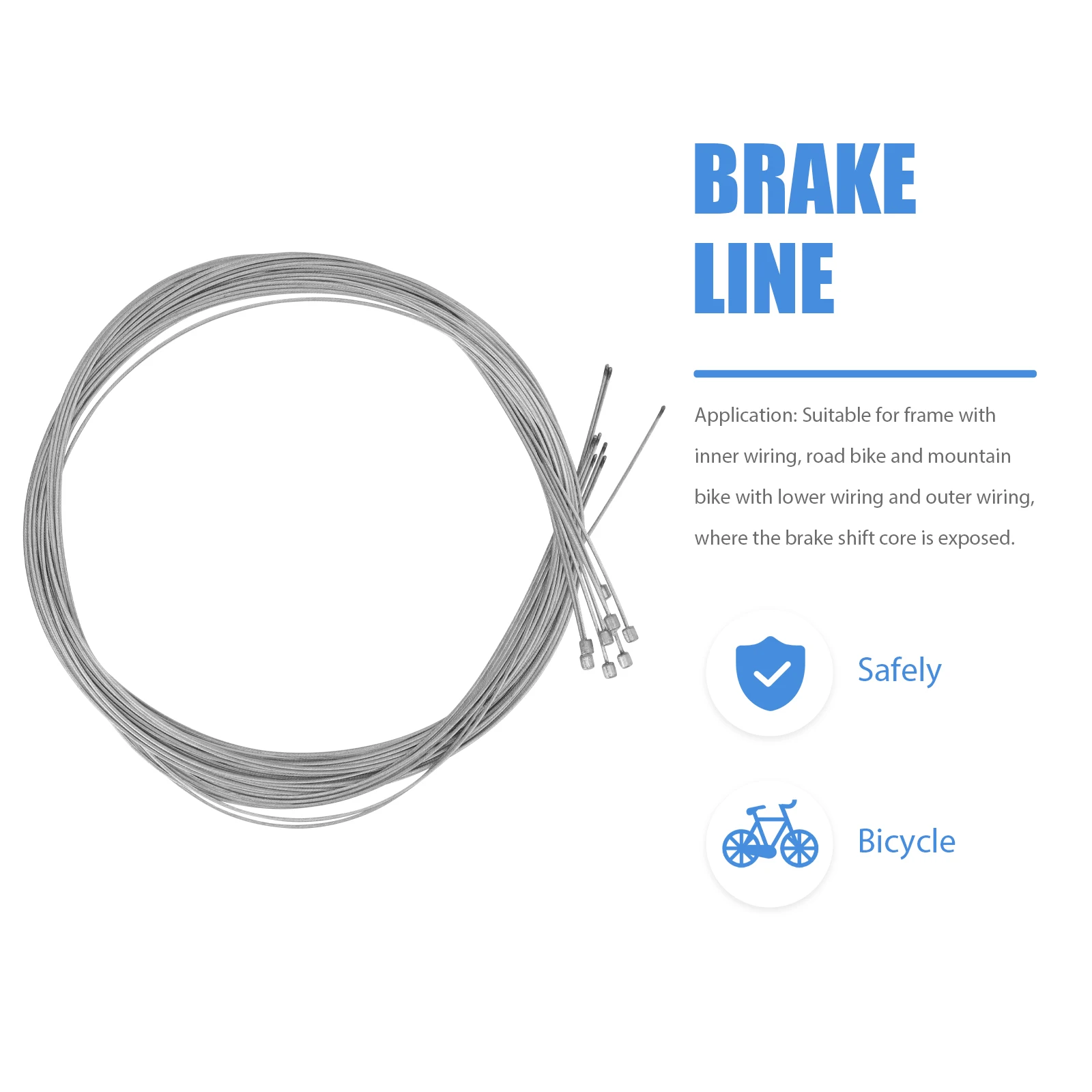 

8pc Universal Bike Brake Shifting Cable Protector Sleeve Ptfe Lubricated Low Friction Mountain Road Bicycle Wirecycling