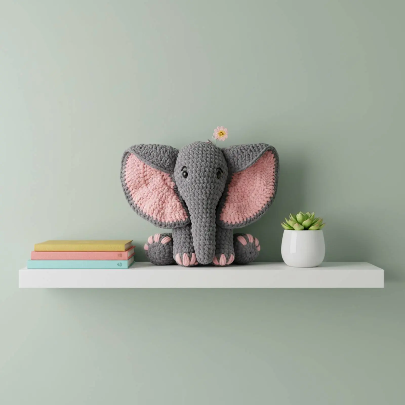 

Набор для вязания слона крючком: отличный подарок, набор для рукоделия с пряжей, набор для создания слона ручной работы, крупный размер, для начинающих