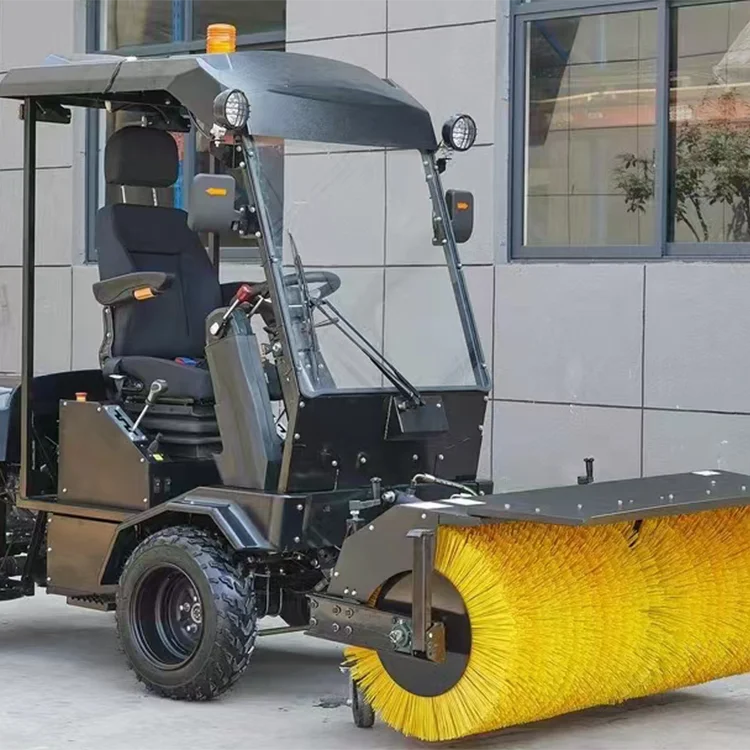 

Enclosed Cockpit Multifunction Ride on Snowplow Snowblower Machine Road Snow Sweeping Sweeper Machines