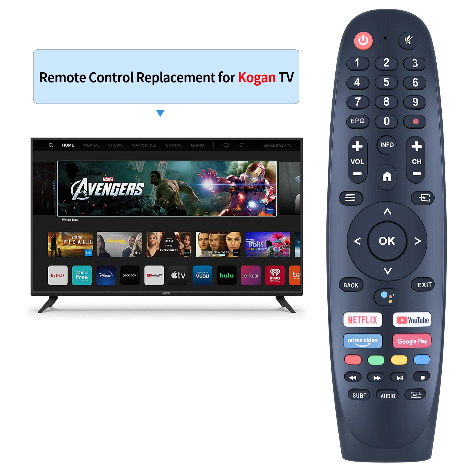 Remote Control for TESLA LED-5 43S635SFS Tayfun Dijitsu 65DS9800 ShowMax e-star Profilo TV