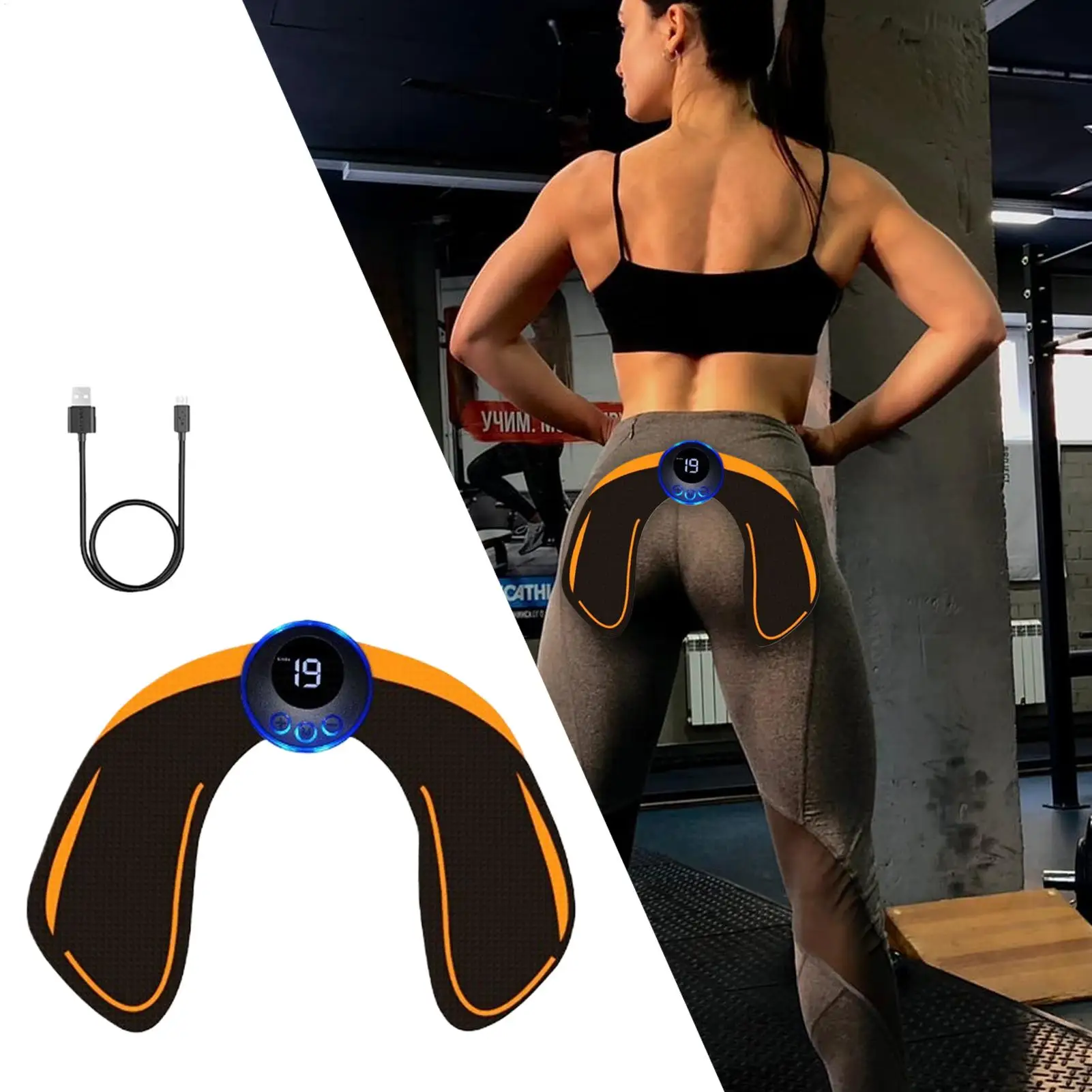 

Wireless EMS Abdominal Muscle Stimulator Buttock Hip Trainer Waist Arm Leg Body Smart Slimming Massager Unisex Fitness Equiment