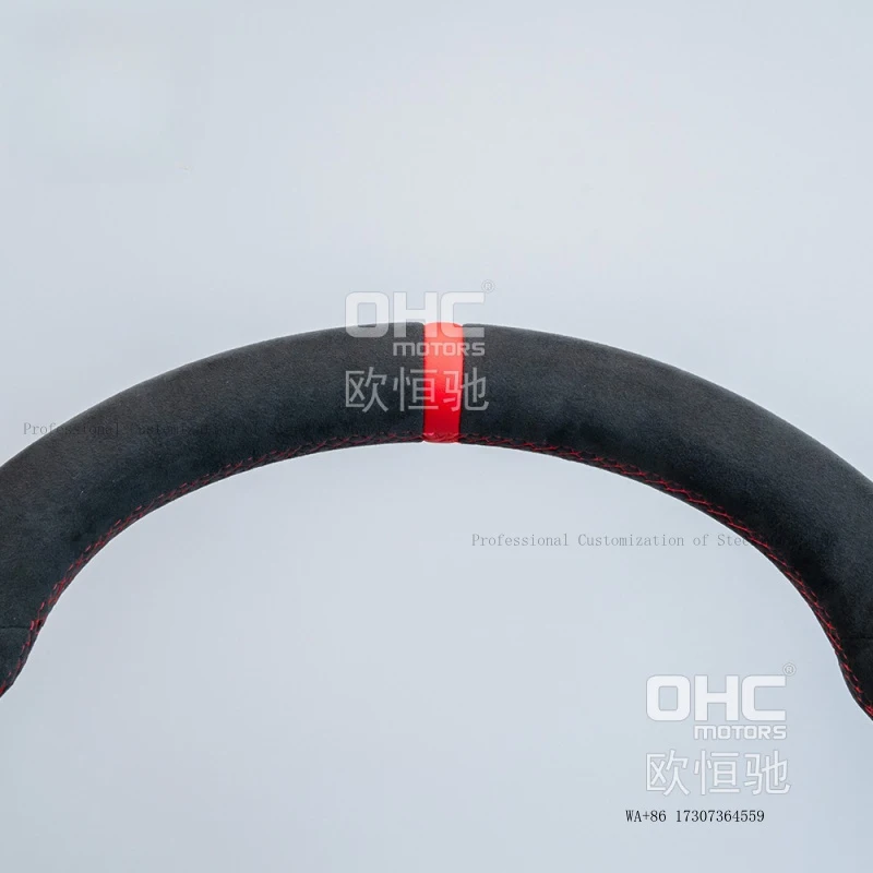 Full-leather D-type off-road vehicle modified steering wheel upgrade for 2015-2017 Jeep Wrangler models