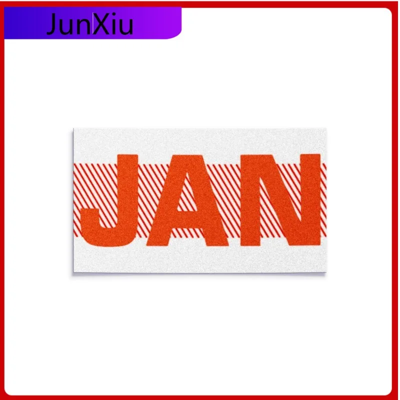 

JANUARY California License Cute Truck Fade Proof Sticker Plate RED Month Sticker DMV Registration YOM Tag Trendy Anti Scratch