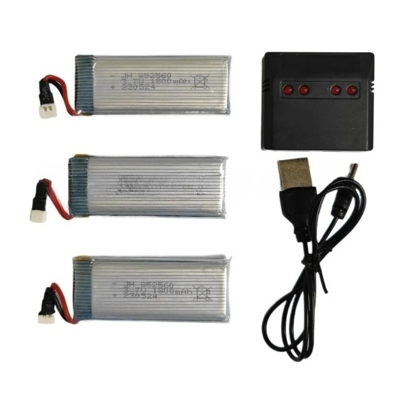 852560 Lipo Battery for RC Drone X5 X5S X5C X5SC X5SH X5SW M18 H5P H11D KY601S SYMA RC Quadcopter Helicopter Parts3.7V 1800mAh