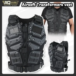 Chaleco táctico Molle ajustable protector de pecho Airsoft