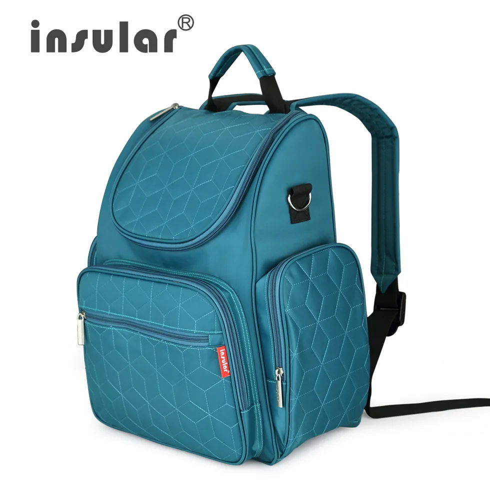 Insular Elegant Baby Diaper Backpacks Nappy Bags Multifunctional Changing Bags For Mommy