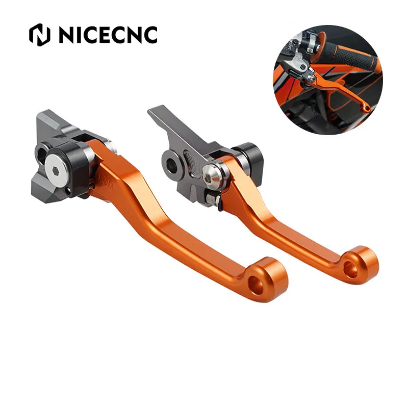 NICECNC For KTM 125 144 200 250 400 450 505 525 EXC EXC-R XC XC-F XC-W SX SX-F SXR 1 Set Brake Clutch Lever Motocross Aluminum