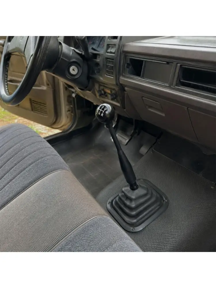 31BC Long Manual Transmission Gear Lever Assembly 4C3Z-7210AA, Black Floor Lever with Printed Top Pattern for Vehicle Repair