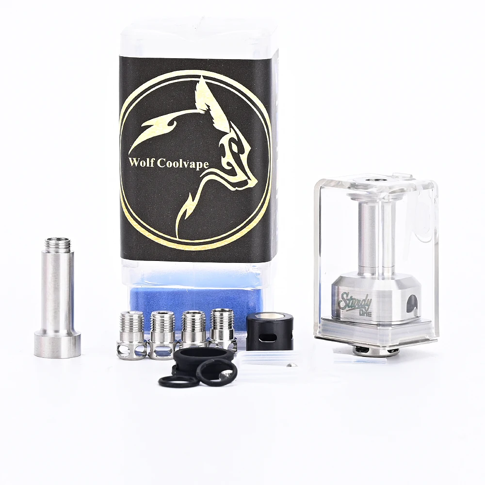 Wolfcoolvape ถัง rba ทนทานหนึ่งชุด316ss VAPE สำหรับ dotmod dotaio V1 / V2 / V2 Lite bb/billet/boro/mod