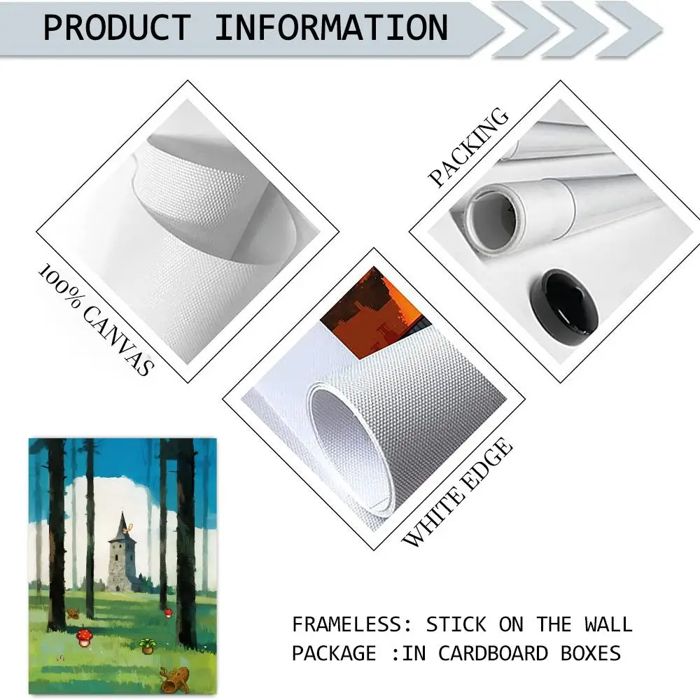 S-Stardew Valley Simulation game Poster HD Print Personalized Canvas Wall Mural Art Photos for Living Room Home Decor Durable