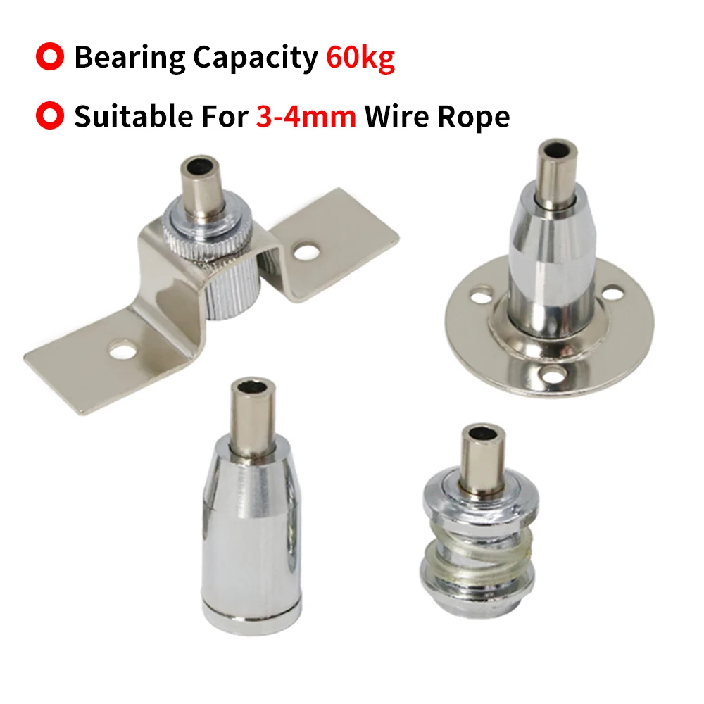 4/10PCS Adjustable Suspension Bracket,Wire Rope Clamp,Ceiling Fixing For Gallery Frames,Pendant Lights Hardware Accessories