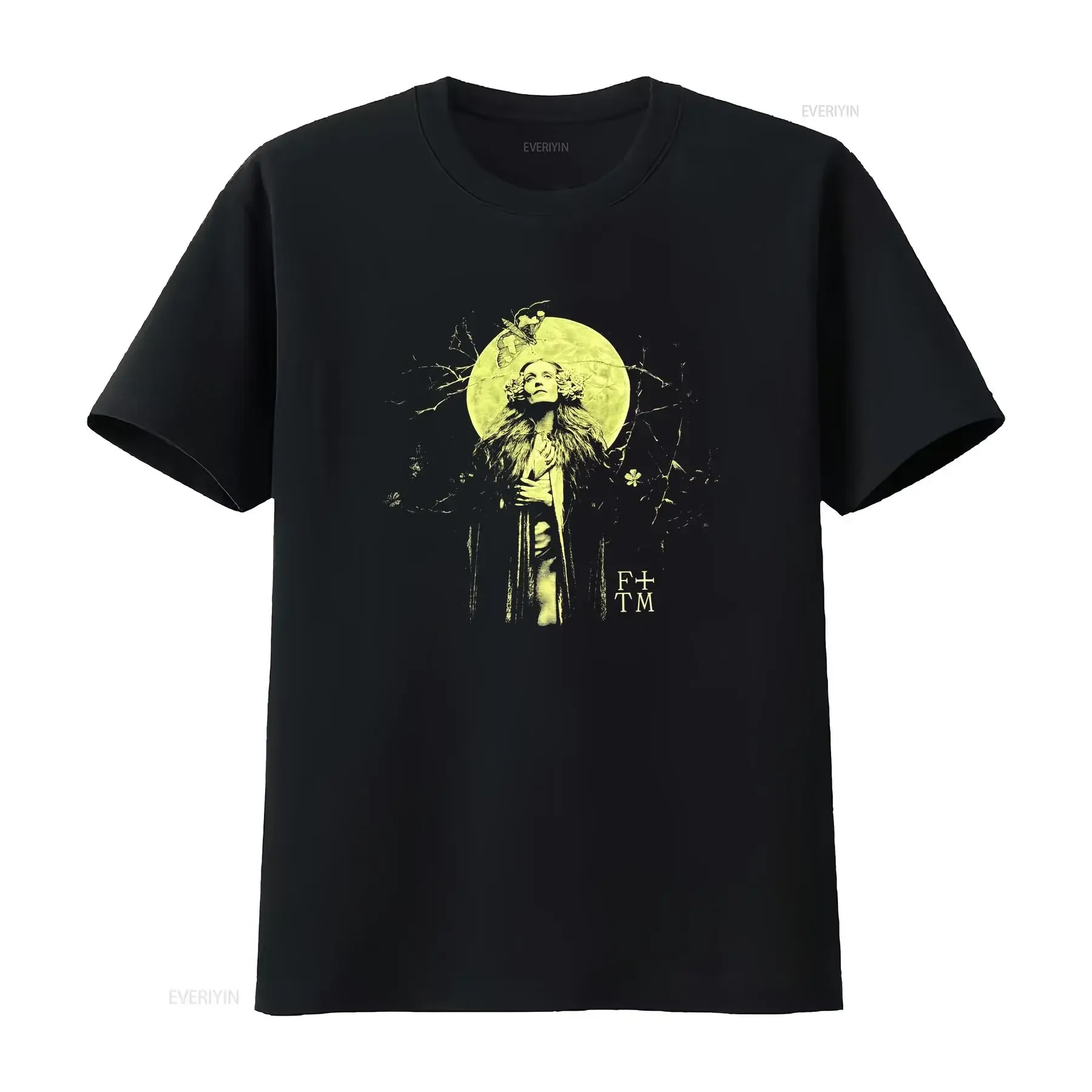 Vtg Florence And the Machine Band Dance Fever Tour Cotton Black T Shirt KN010 vintage Washed Stretched Versatile Comfortable