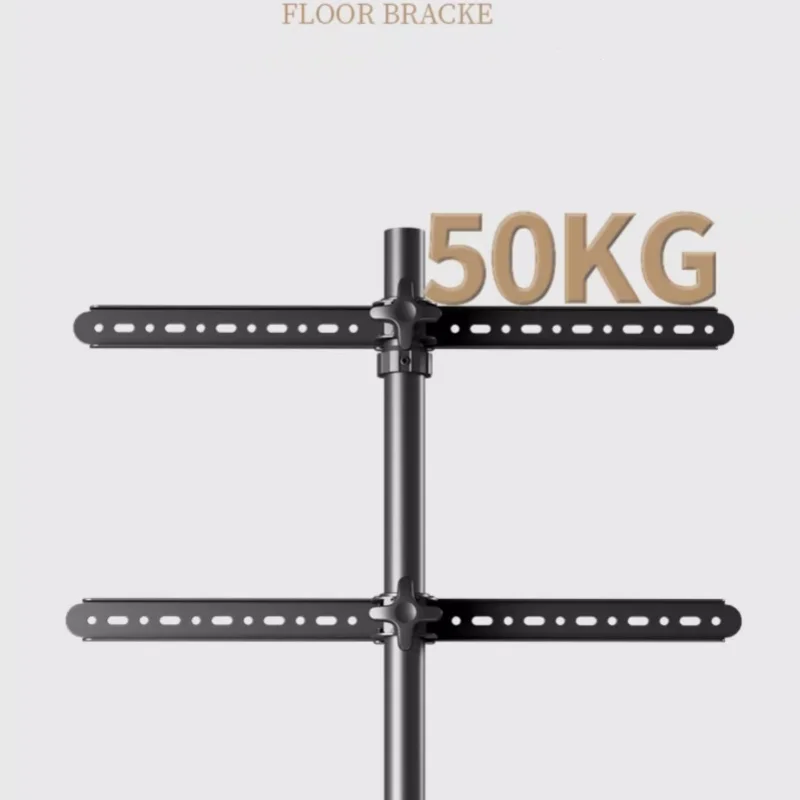 Heavy Duty 32-70 Inch Wooden Tripod TV Stand Swivel Feature Steel Floor TV Stand Bracket for Living Room Office Decoration view 5