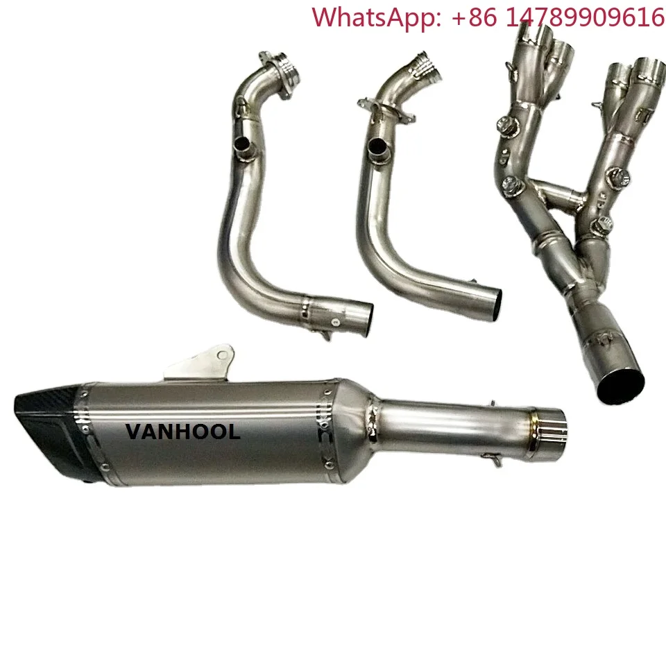 New Arrival Factory Price Motorcycle Exhaust TIG Titanium Pipe for 1000cc Supersport Bike, Racing Muffler, Escape Parts