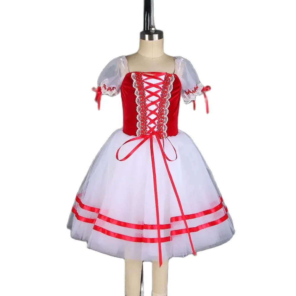 

Dance Favourite Ballet Tutus 21002 Red Velvet Ballet Tutu Dance Costumes Romantic Long Ballet Tutu Cosutme Group Dance Tutus