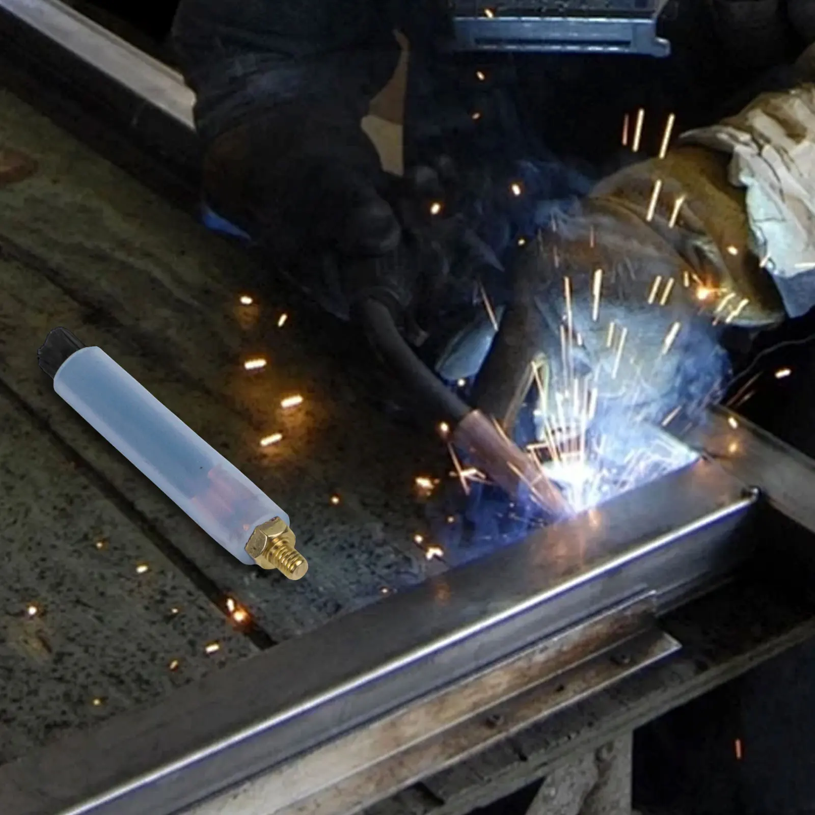 Acid Cleaning Brush Carbon Fiber Brush Welding Equipment Maintenance Copper Material For MIG MAG Applications For WIG Welding