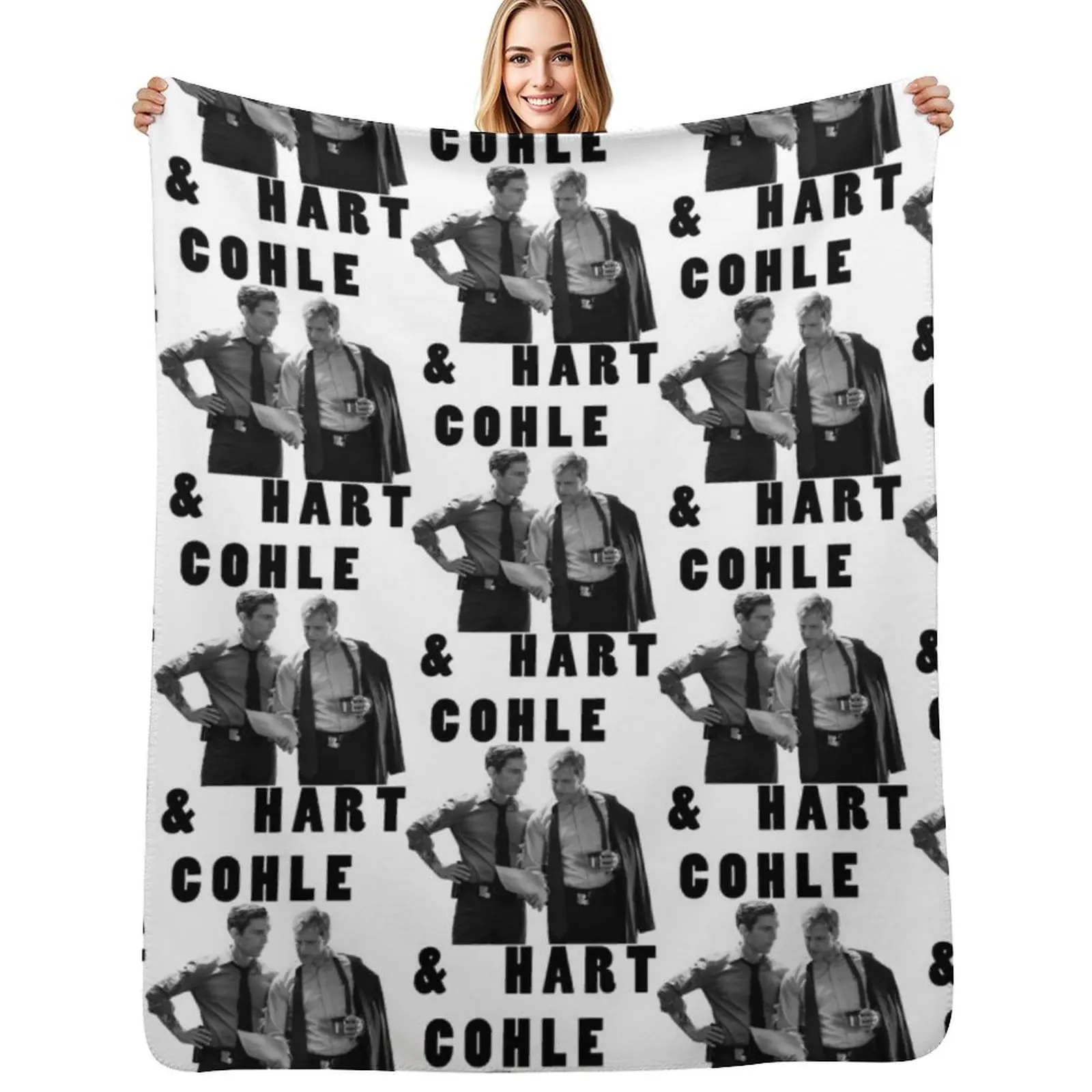 

True Detective Cohle _amp_ Hart Throw Blanket For Sofa Thin Decorative Throw Thins Bed Fashionable Blankets