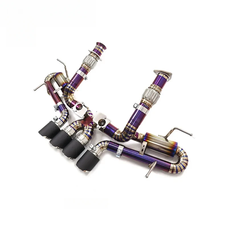 

Hot Sell Exhaust Catback Titanium Exhaust Work for OEM Valves Chrome Tips for C8 Z06 Car Accessories