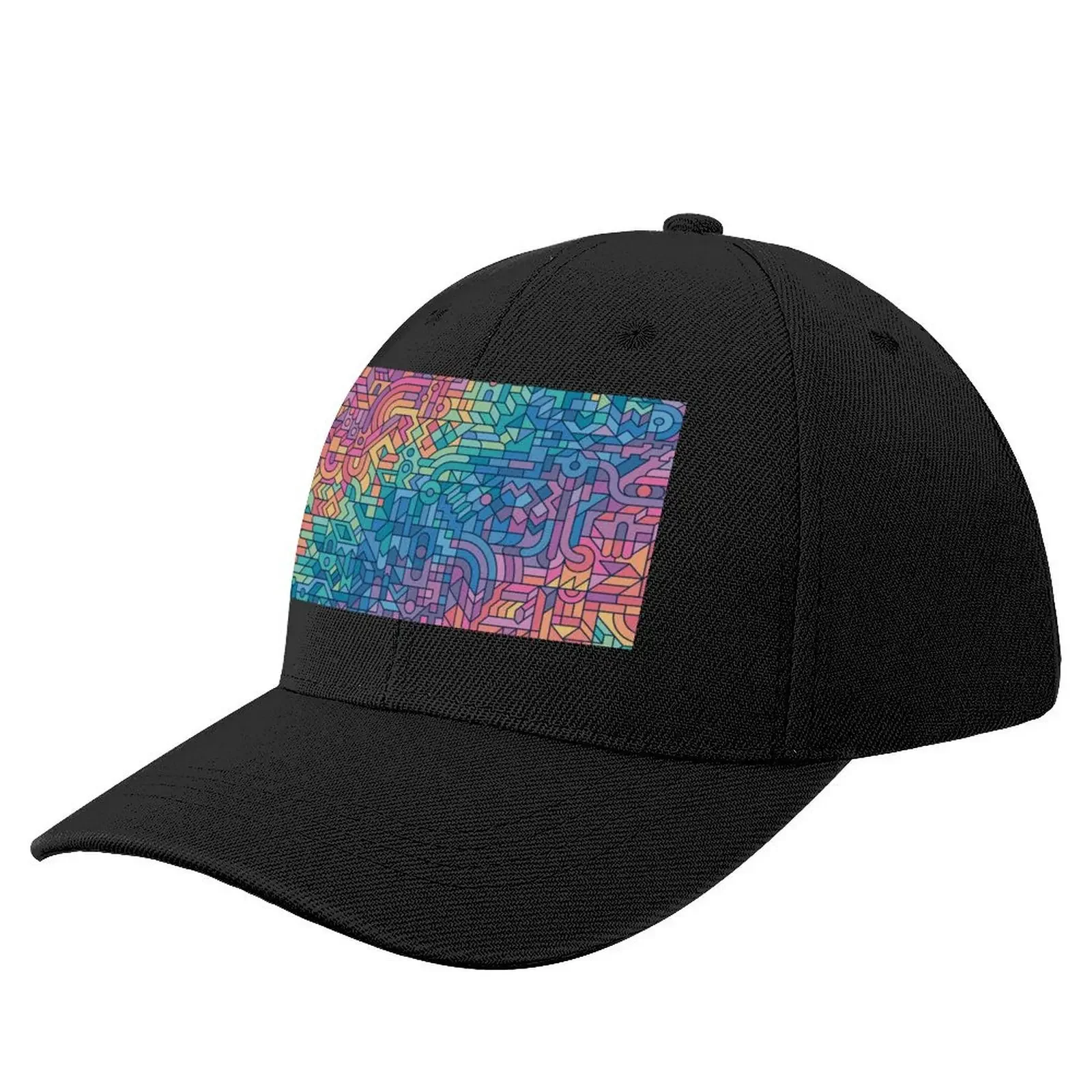 

Colourful Chaos Baseball Cap Hat Man Luxury Gentleman Hat custom Hat Kids Caps Women Men's