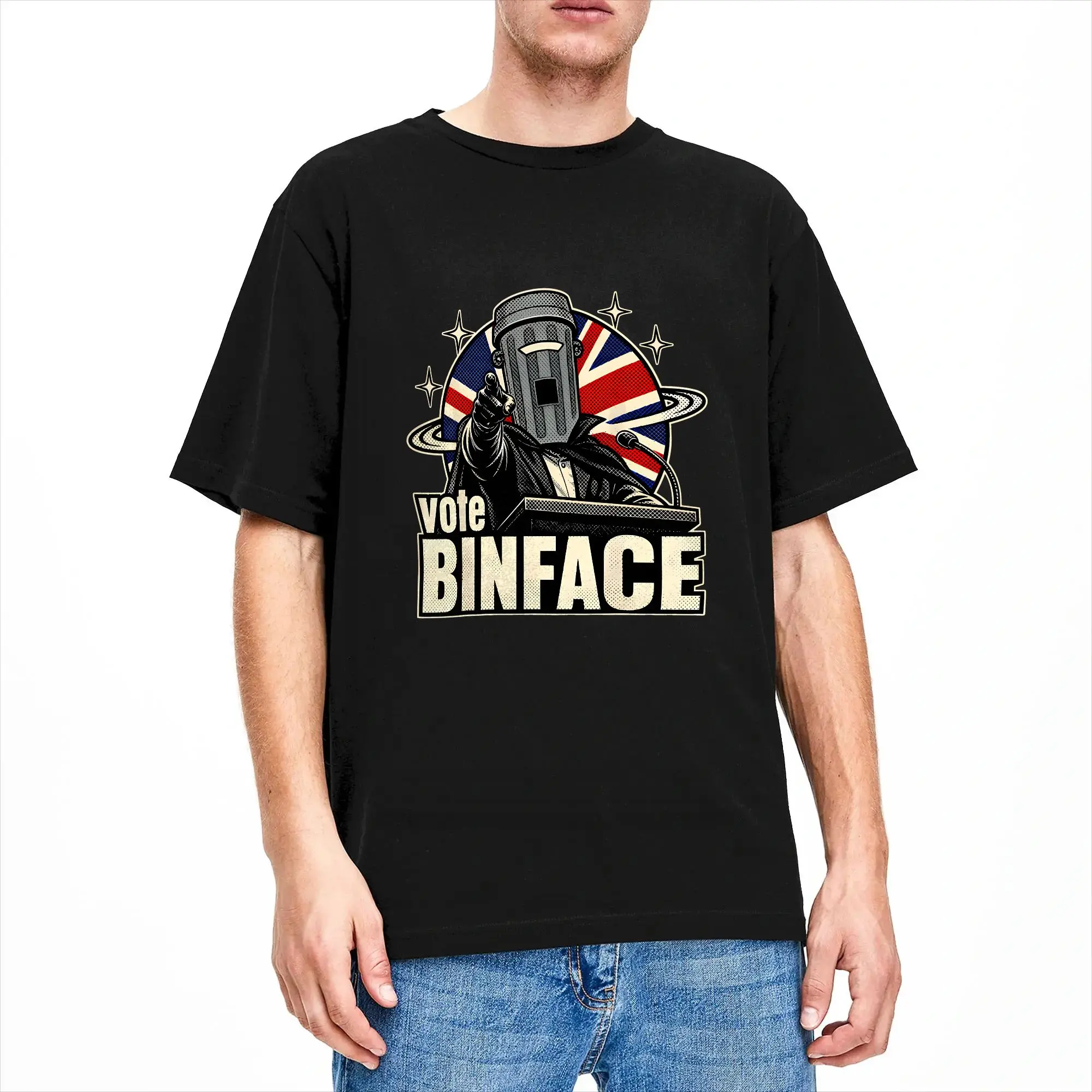 Count Binface T-Shirt Beach  Harajuku T-Shirts Cotton O Neck Oversized Clothes Short Sleeve Y2K Funny Tops