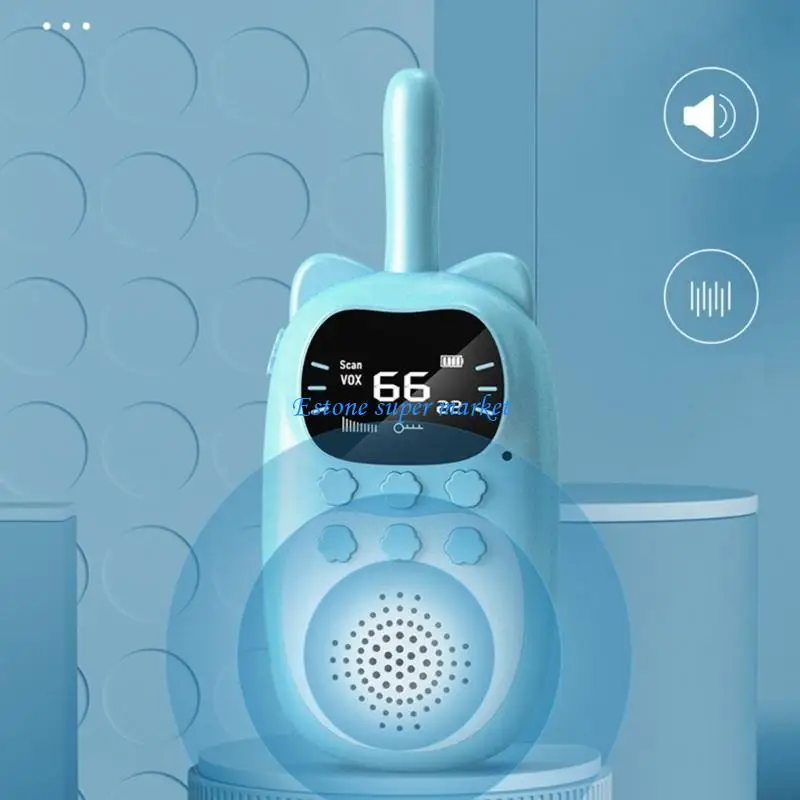 090B Kids Rechargeable Walkie Talkie Toy for Outdoor Camping Hiking Electric Walkie Talkie Toy for Toddlers Gift for Child