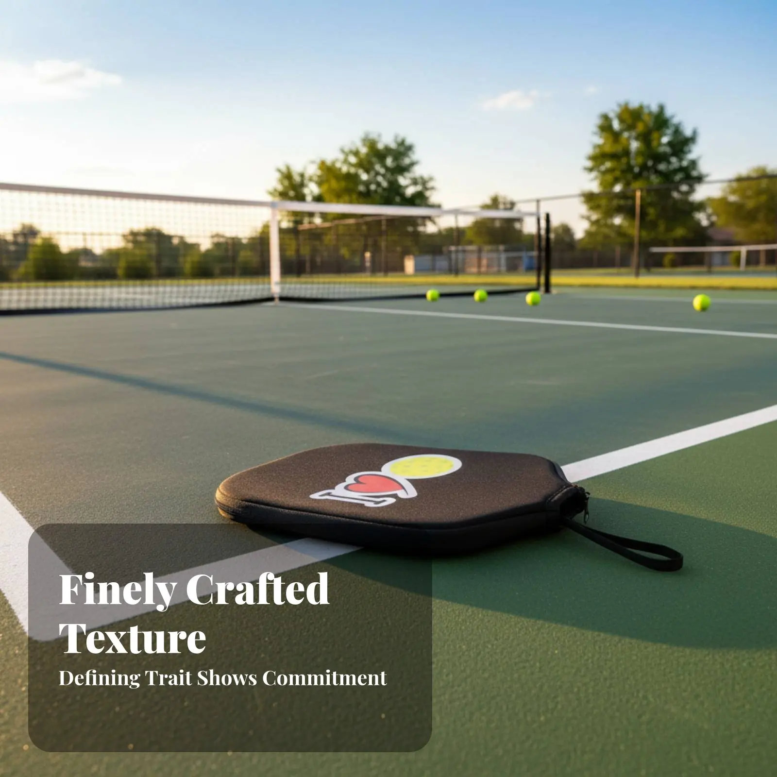 

Pickleball Paddle Cover Long-Lasting Zippered Pickleball Paddle Sleeve Neoprene Racket Sleeve Easy to Clean for Travel