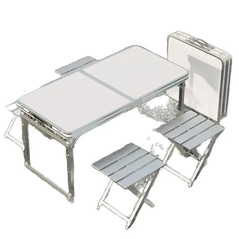 Folding Outdoor folding Lifting night market stall table Portable table Camping outdoor table