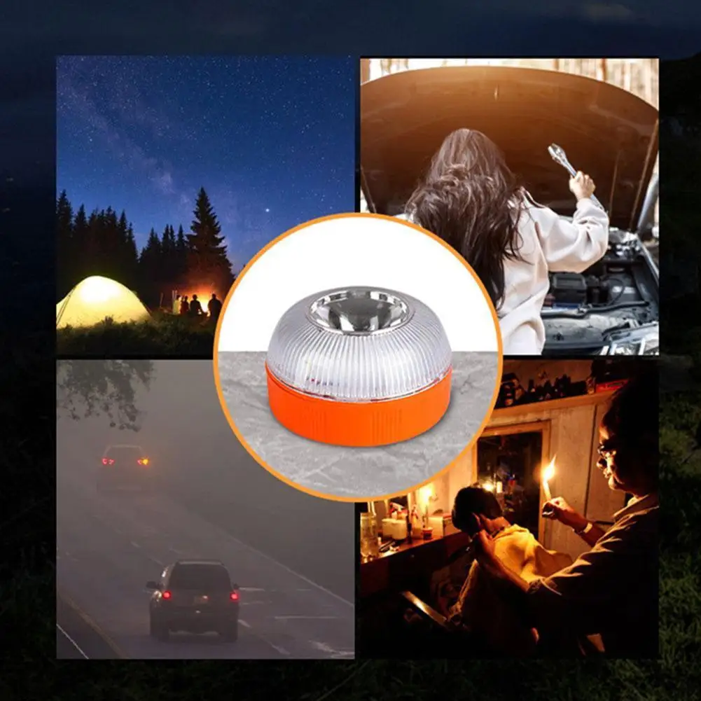 V16 Spain Car Emergency Light Signal V16 Homologated Dgt Approved Beacon Light USB Rechargeable Magnetic Induction Strobe Light