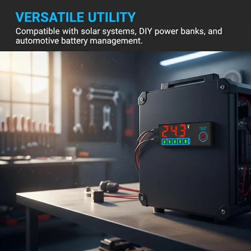 

Тестер заряда аккумуляторных батарей 3S-14S DC7-55V (1 шт.), индикатор уровня заряда для кислотных/литиевых батарей