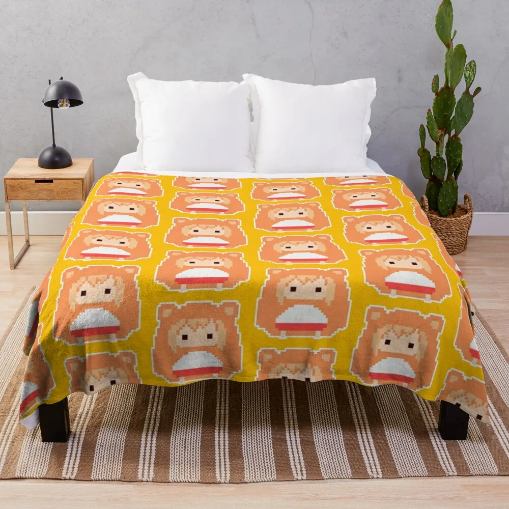 8bit Umaru Chan Throw Blanket Flannel Fabric Luxury Throw Blankets