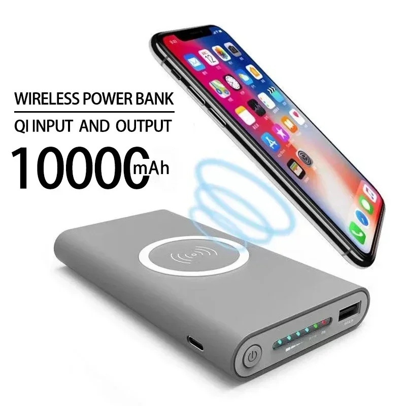 ชุดแบตเตอรี่ภายนอกสำหรับ HTC powerbank มีแบตสำรองไร้สายขนาด10000มิลลิแอมป์ชั่วโมงการแสดง LED แบบพกพา