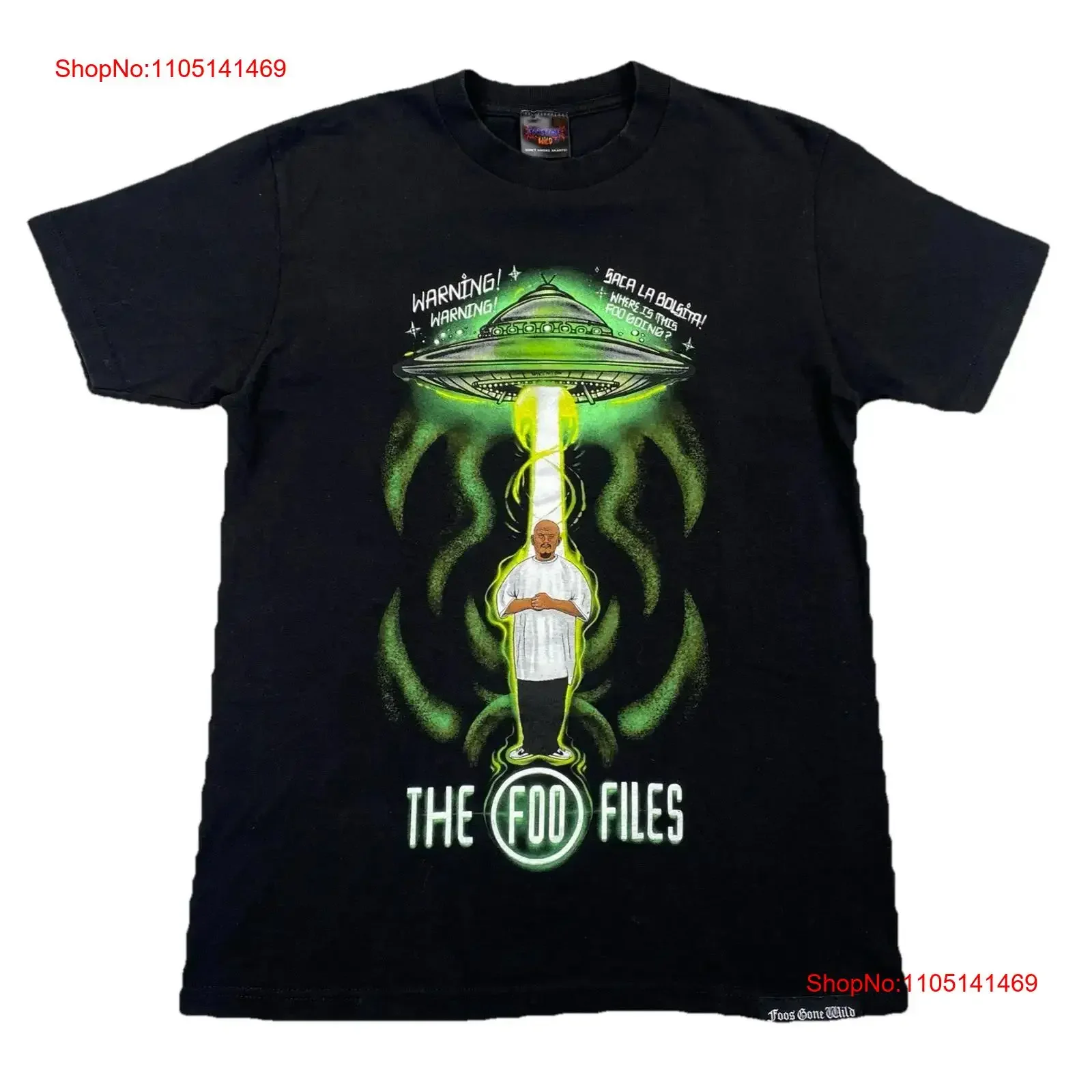 Foos Gone Wild Men s Medium The Foo Files T Shirt Black vintage Washed Top For Everyday Wear Versatile Slightly fashion Stylish