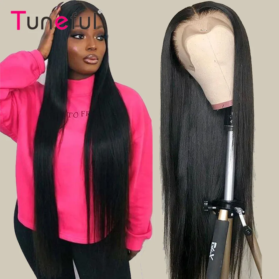 13x4 13x6 HD Lace Front Human Hair Wigs Tuneful Pre Plucked For Women Burmese Silky Bone Straight Remy Human Hair Frontal Wigs