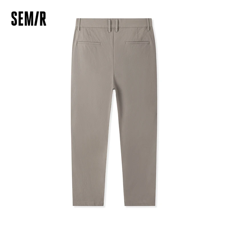 Semir Casual Pants Men Business Commuting Style Trousers Spring Long Trousers Versatile Basic Skinny Trousers