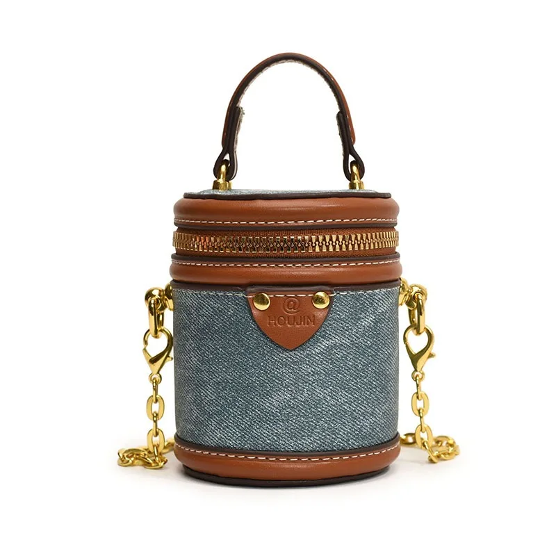 

Classic mini color collision small round bucket bag children's parent-child models handbag lipstick small crossbody bags