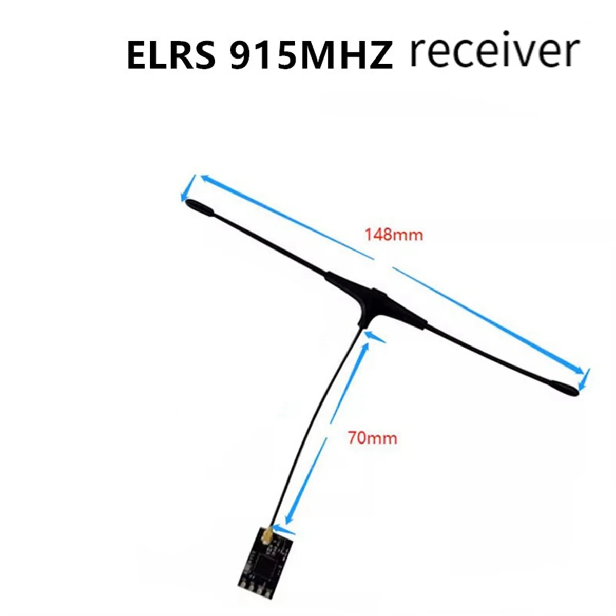 جهاز استقبال SMIEA ELRS 915 ميجا هرتز NANO RX ExpressLRS مع هوائي من النوع T لأجزاء الطائرات بدون طيار RC FPV