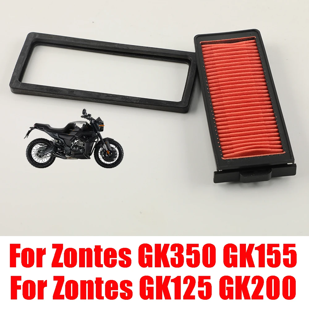 اكسسوارات الدراجات النارية الهواء منظف المرشّح ل Zontes GK350 GK155 GK125 GK200 GK 350 155 125 GK 200 350GK 155GK 125GK ZT155-GK #1