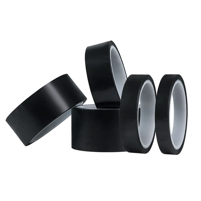 Black Kapton Tape Insulation Voltage Resistant Matte Shading High Temperature Resistant Polyimide Adhesive Tape