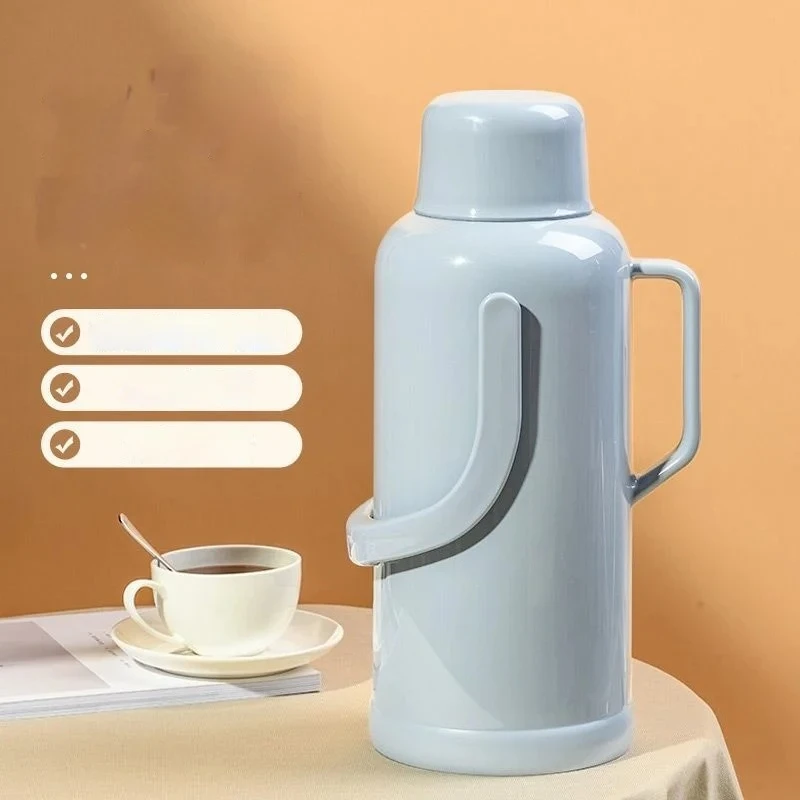 Large Capacity Vacuum Thermos Bottle To Keep Indoor Household Tea And Coffee Thermos Bottle Glass Inner Bladder