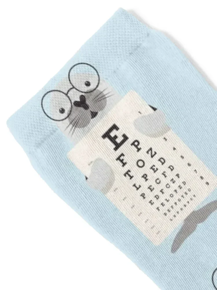 Seal eye chart eye test Socks cycling short Socks For Girls Men's