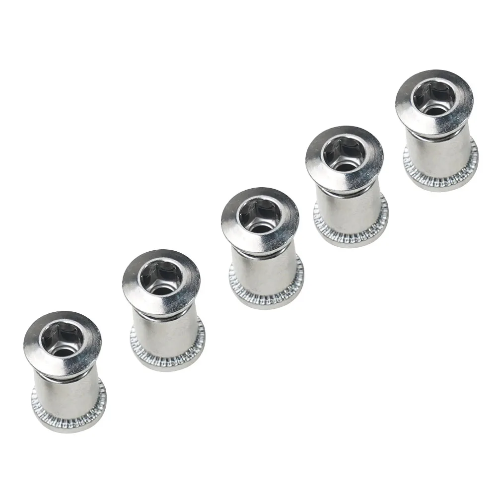 Chainring Bolts Chainring Screws Chainwheel Bolts Dead Fly Mountain Bike Plate Pratical Silver Stainless Steel