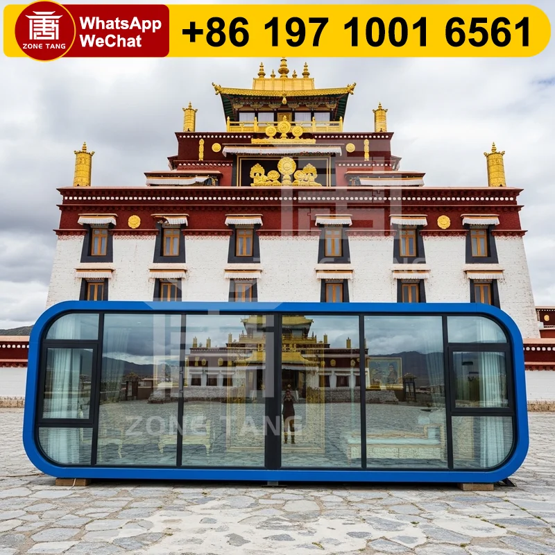 

Prefabricated Houses Luxury Steel Frame House Economic Container House Space Capsule House New Double Wide Mobile Homes For Sale
