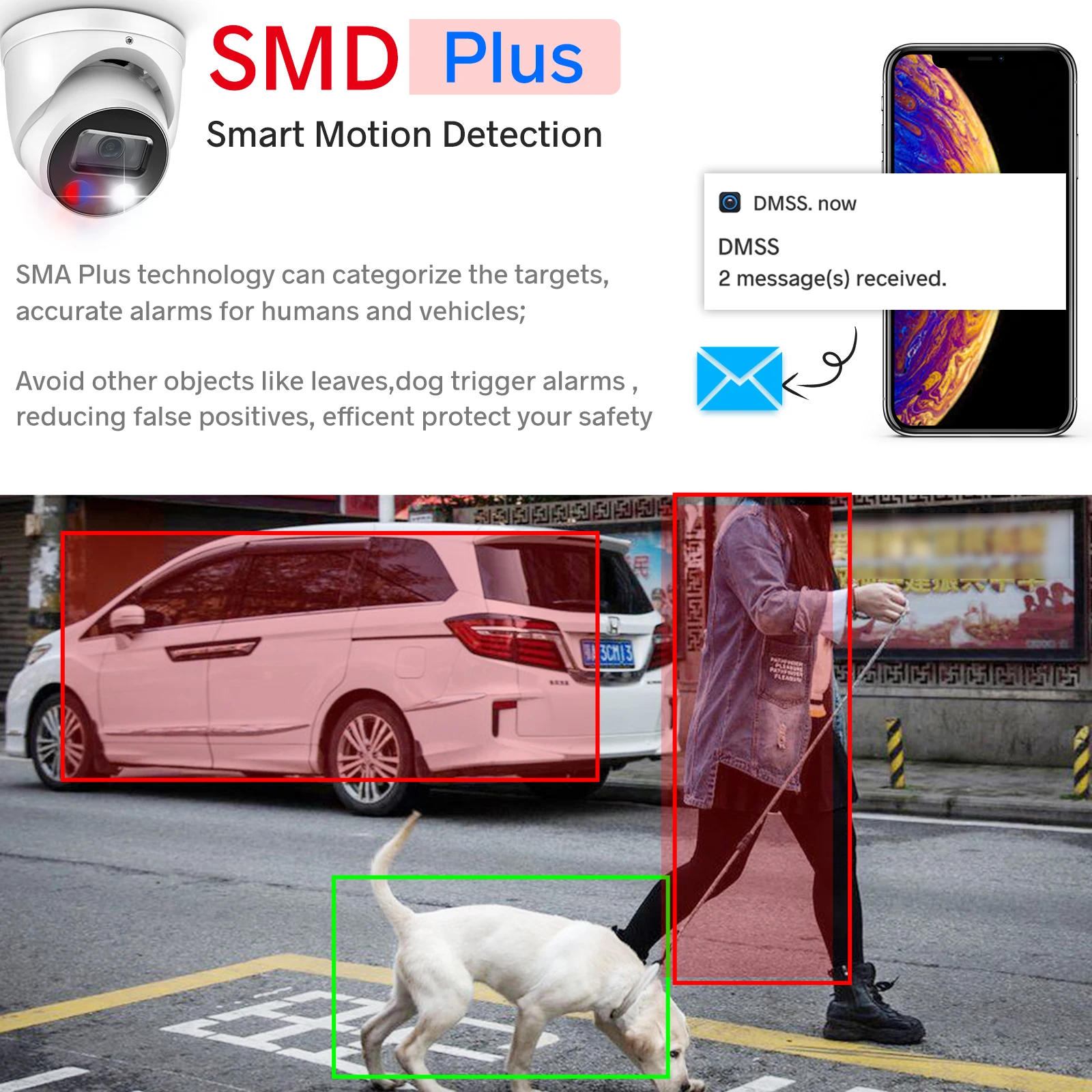 الأصلي داهوا IPC-HDW3849H-AS-PV S5 POE 4K 8MP الذكية المزدوجة الضوء نشط الردع WizSense كاميرا شبكة مراقبة كامل اللون الصوت