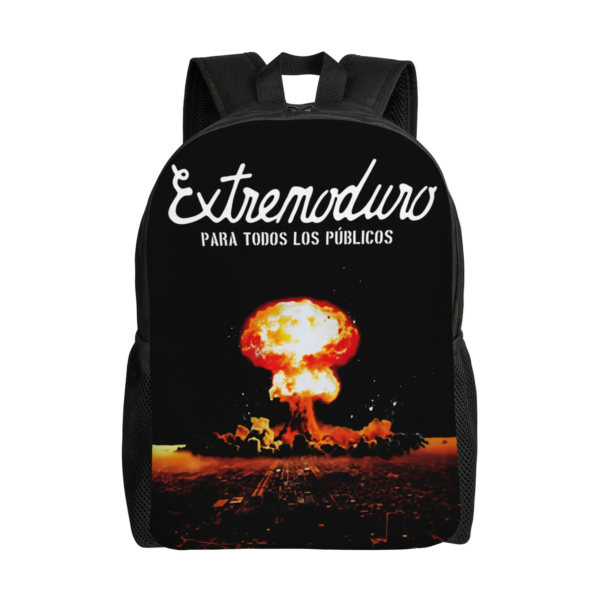 

Rock Band Extremoduro Lettering Printing Backpack Women Polyester Travel Backpacks Lightweight Casual High School Bags Rucksack