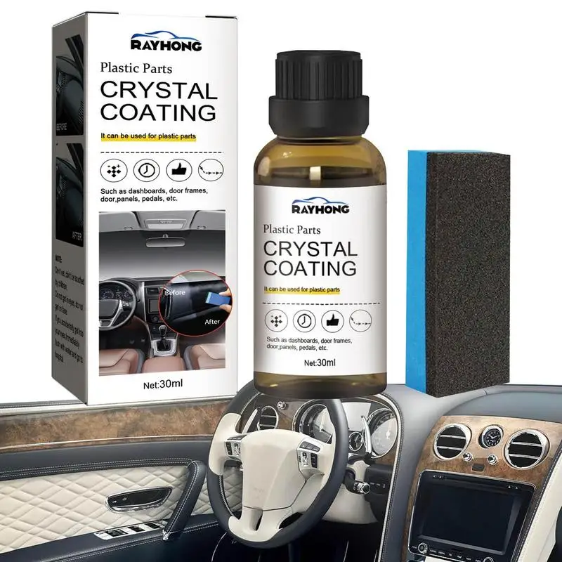 

30ML Car Cleaning liquid Plastic Revitalizing Coating Agent Nano Plastic Refreshing Coating Plastic Parts Refurbish Agent