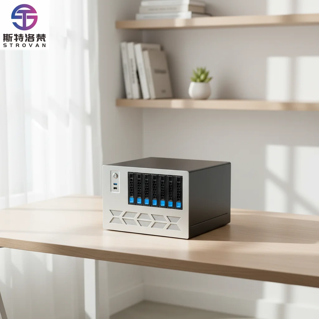 

NAS8 Mid Tower Mini-ITX Disk Storage Server with Full-height PCIe Card Slot MATX Motherboard and Hot-swappable Chassis-