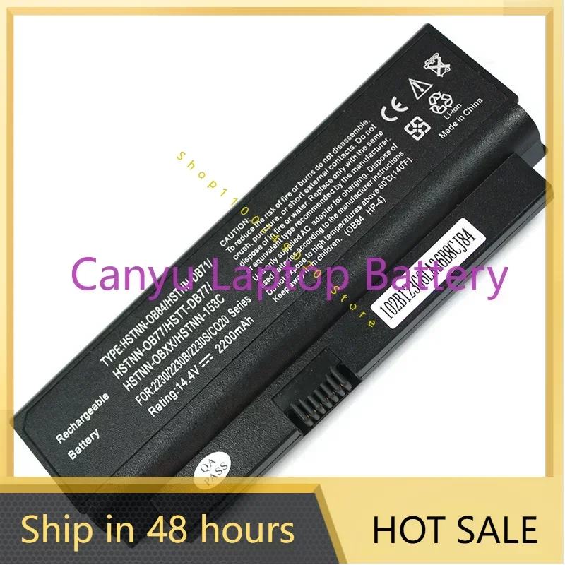 

2024 For HP Compaq 2230s Cq20 Ob84 Battery 4-Core HSTNN-OB77/Ob9