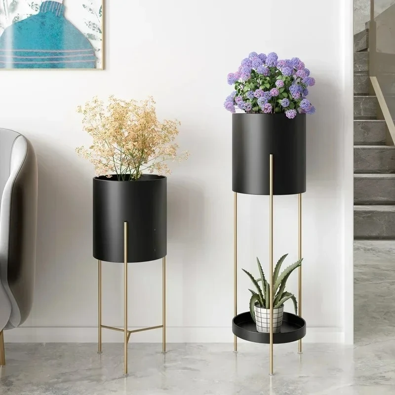 floor-minimalist-plant-stand-indoor-iron-flower-pot-rack-living-room-modern-durable-plant-shelf-green-dill-nordic-flower-stand-l