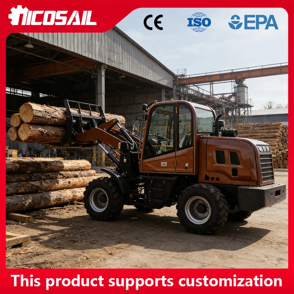 

Compact agricultural telescopic loader barn articulated loader 2300kg telescopic wheel loader