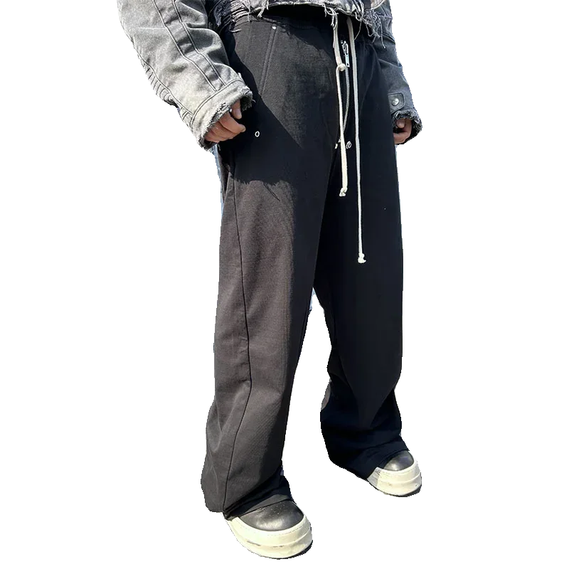 NIGO  Dark Knitted Straight Loose Casual Pants Vintage High Street Casual New Men's Draped Sweatpants FHDX  #NGTOP11274